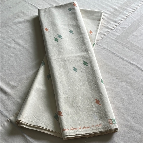 2 Pieces of Vintage Patterned Fabric by Chris Stone & Assc. 1985 - Picture 1 of 9